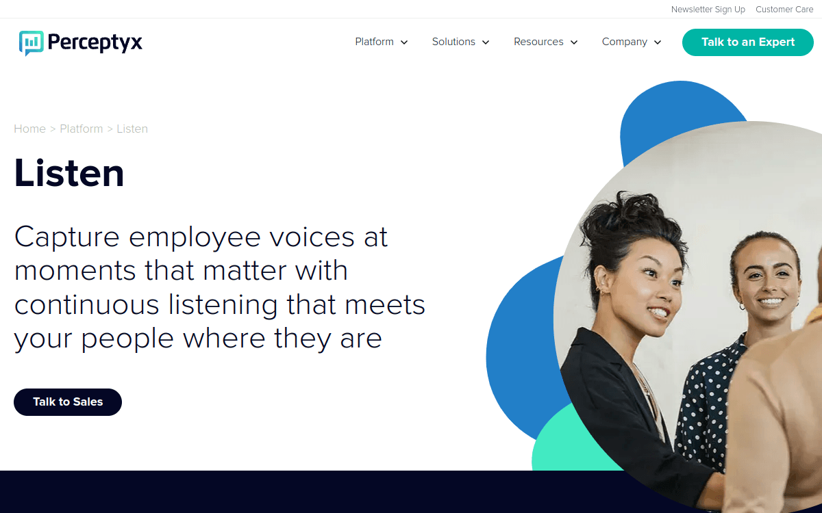 Perceptyx People Activation official product page