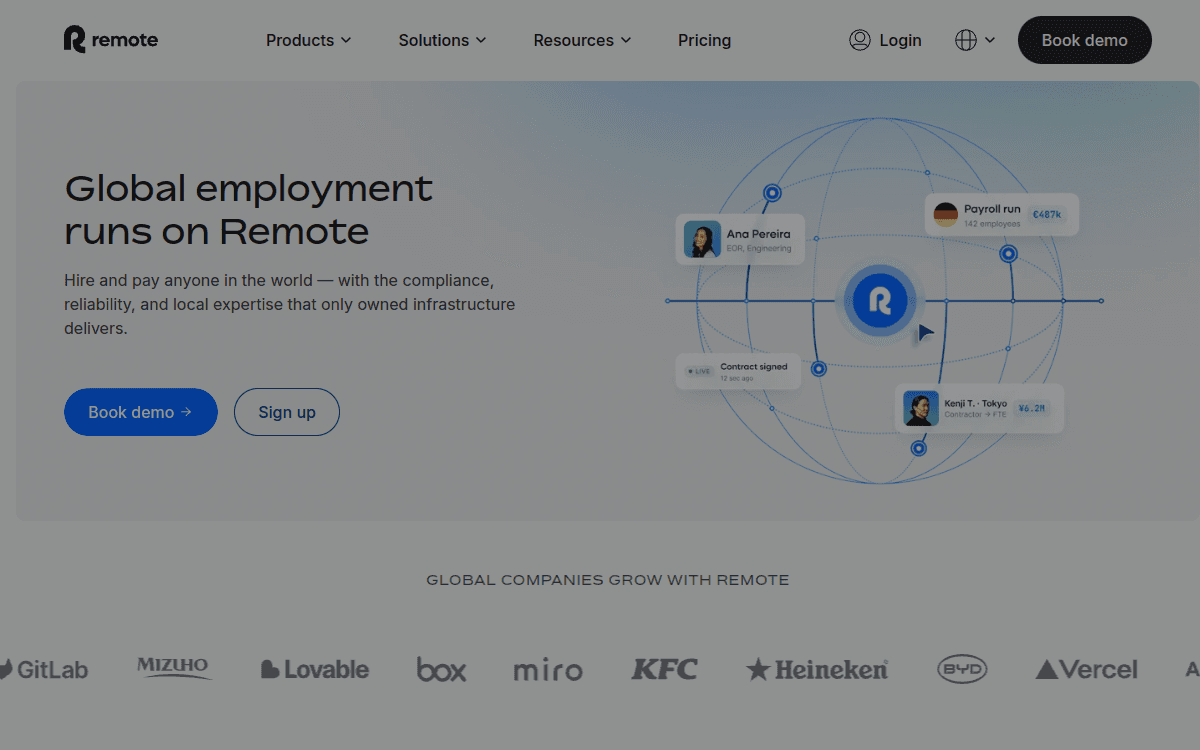 Remote Global HR Platform official product page