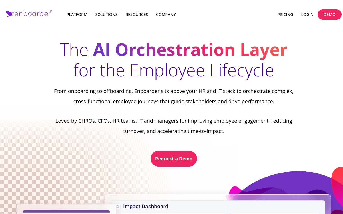 Enboarder Journey Platform official product page