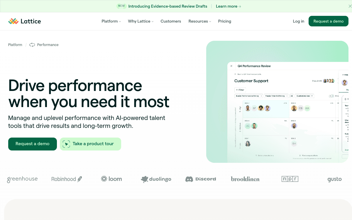 Lattice Performance official product page