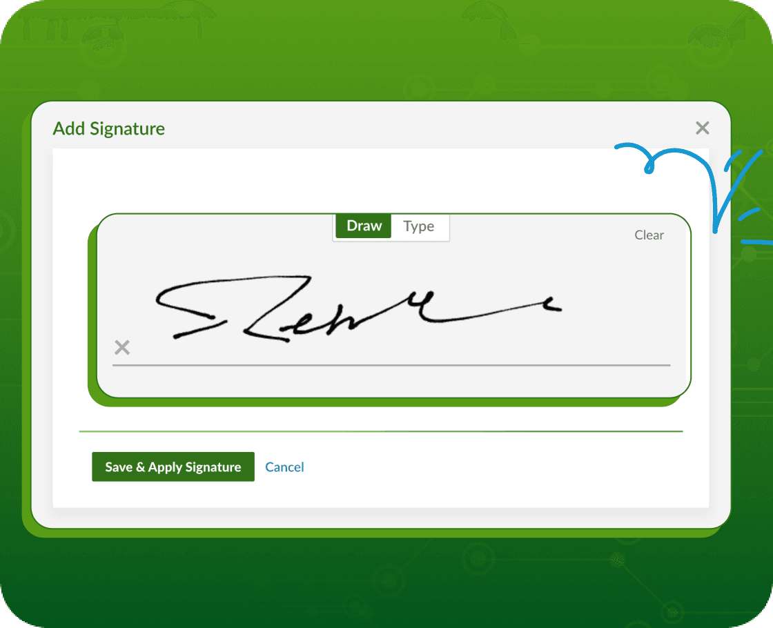 BambooHR onboarding electronic signature screen with an employee signature field