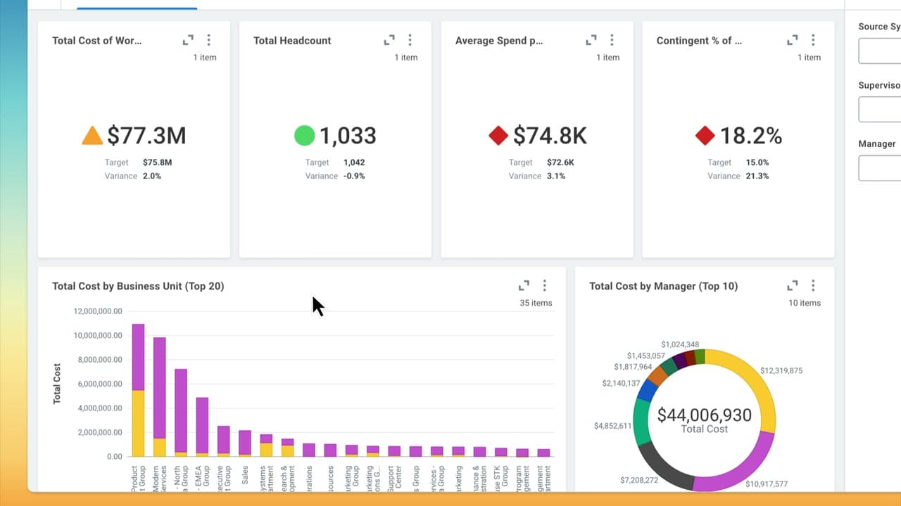 Workday Employee Experience mobile home with announcements, apps and timely suggestions