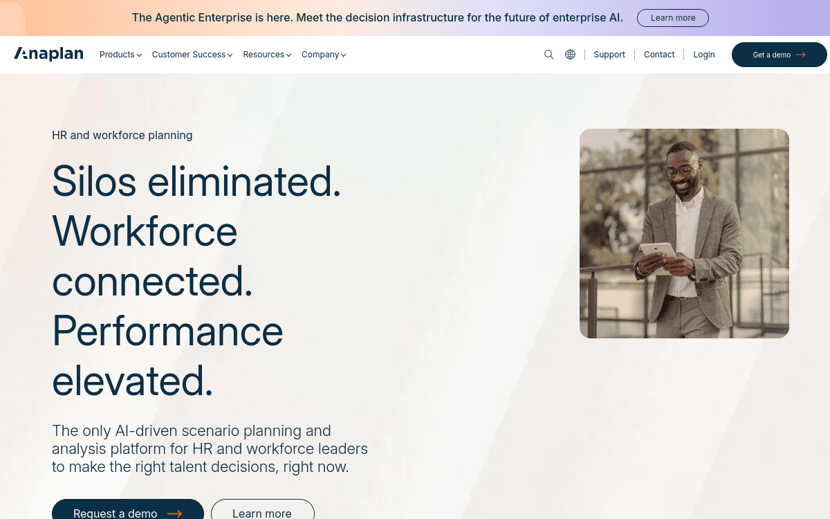Anaplan Workforce Planning official product page