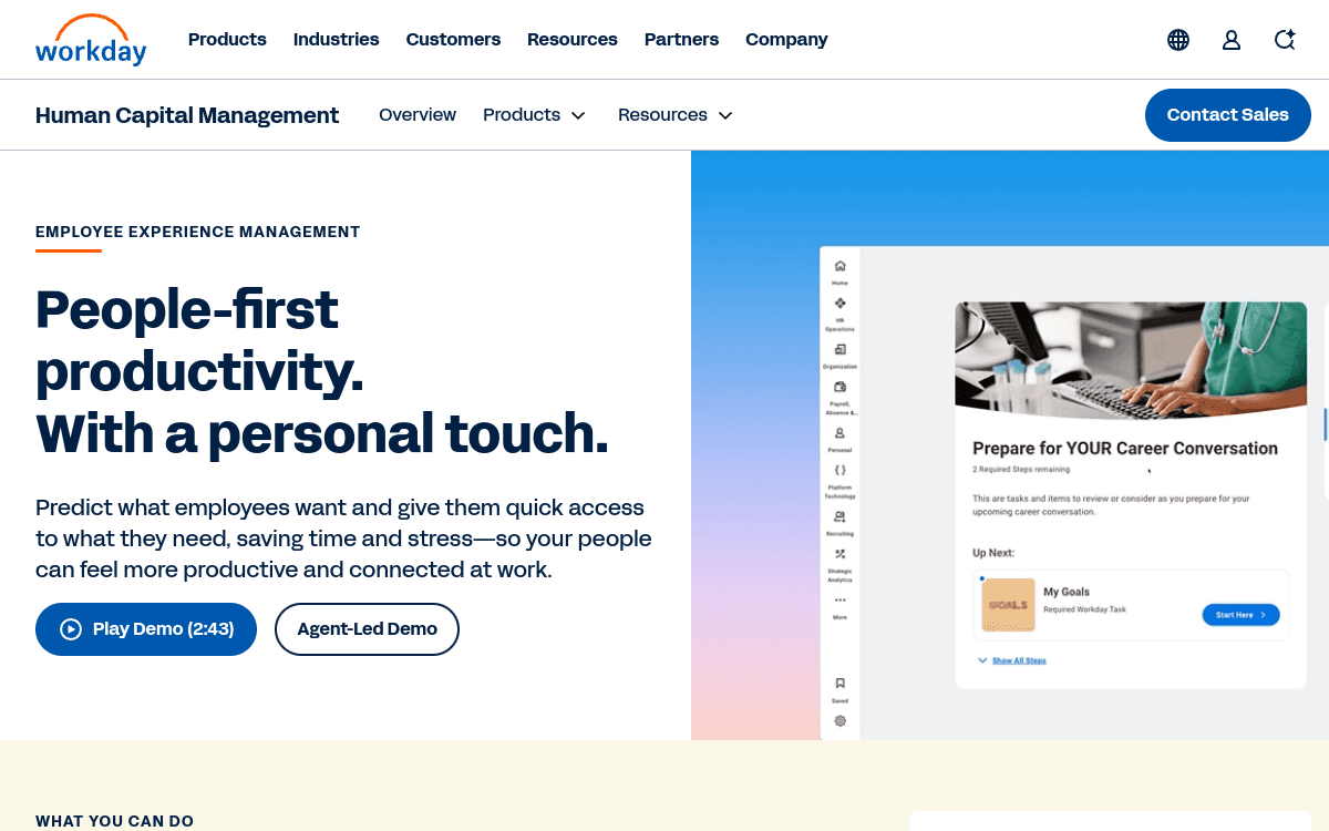 Workday Employee Experience official product page