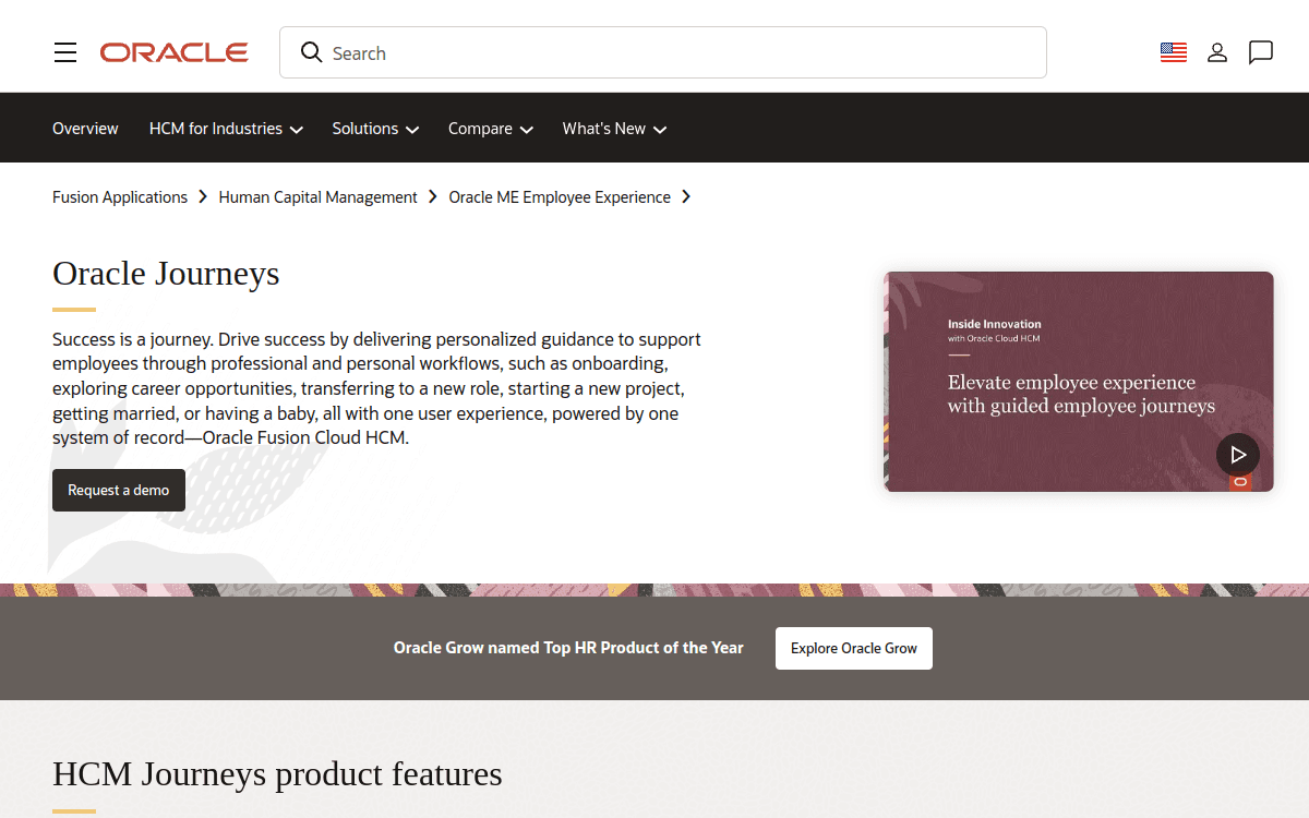 Oracle Journeys official product page