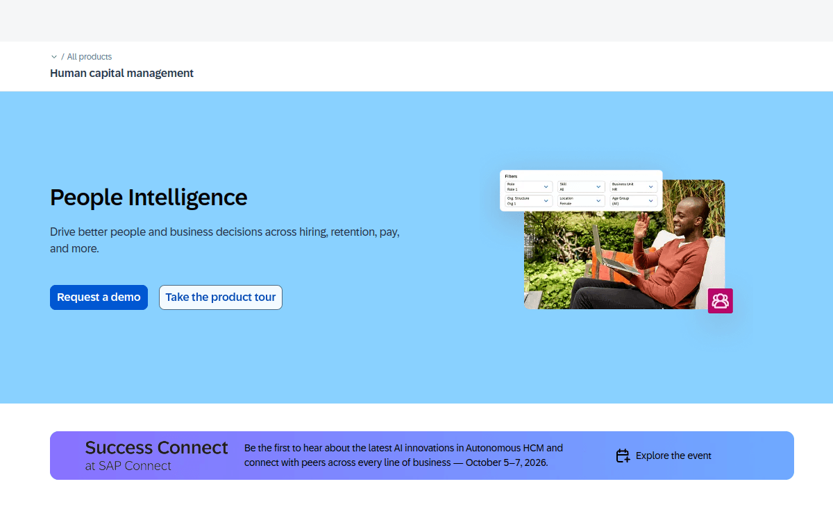SAP SuccessFactors Workforce Analytics official product page